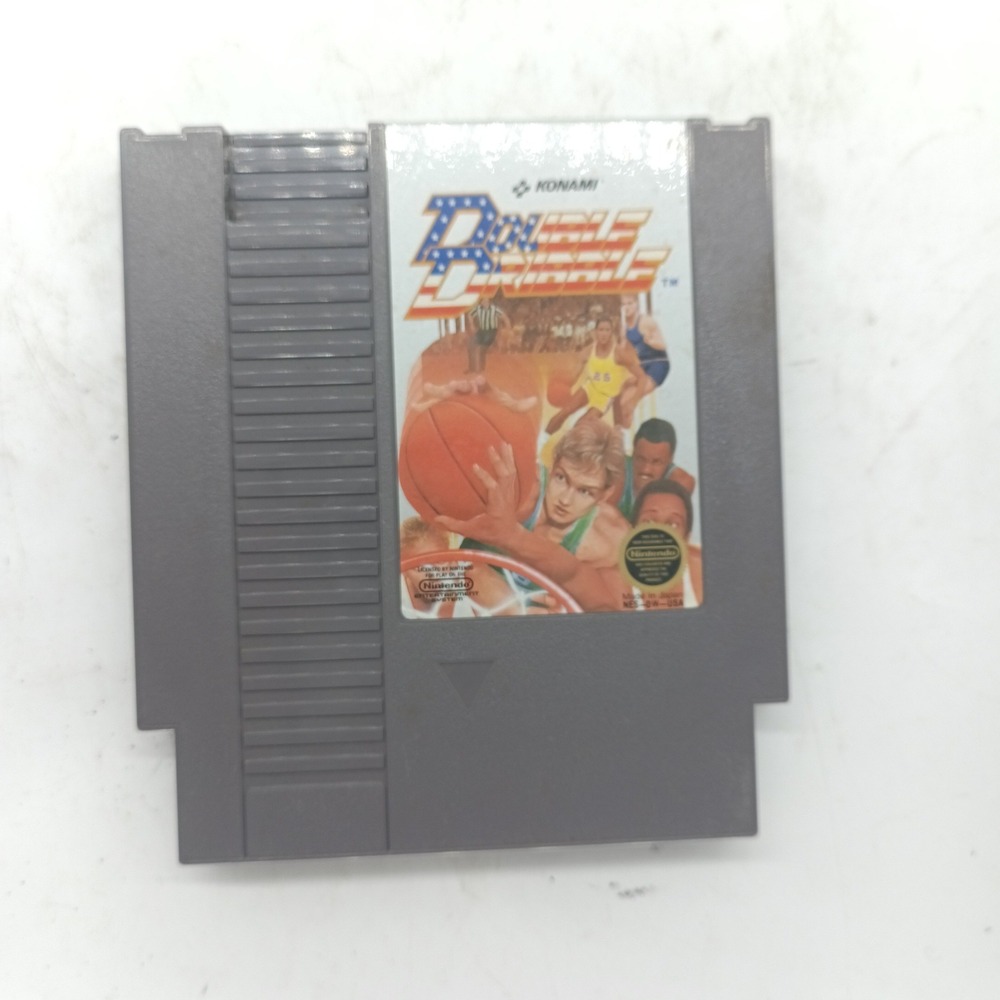 Double Dribble Nintendo NES Game Cartridge Konami NES-DW-USA Basketball